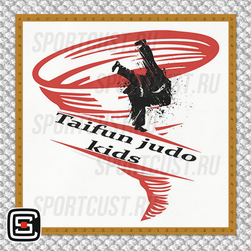 Нашивка на грудь кимоно JC «Taifun Judo Kids» (Сургут) 001w