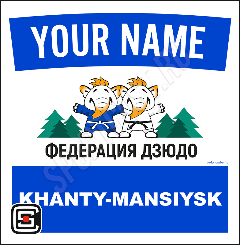Наспинный номер клубного стандарта ФД «Ханты-Мансийск» (Ханты-Мансийск) 001b
