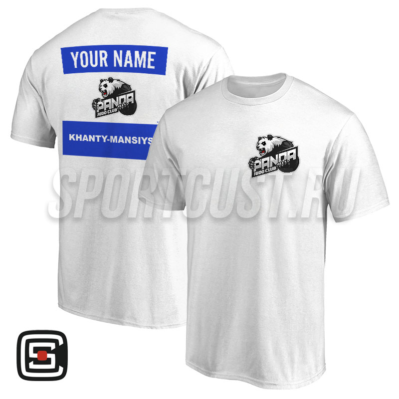 Футболка дзюдо с 2 принтами КД «Панда» (Ханты-Мансийск) 001wb