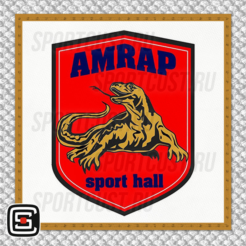 Нашивка на грудь кимоно СК «Amrap sport hall» (Санкт-Петербург) 001w