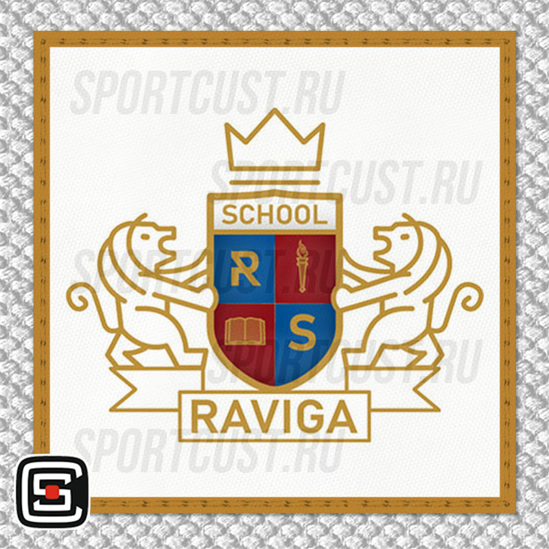 Нашивка на грудь кимоно ШД «Равига» (Москва) 001w