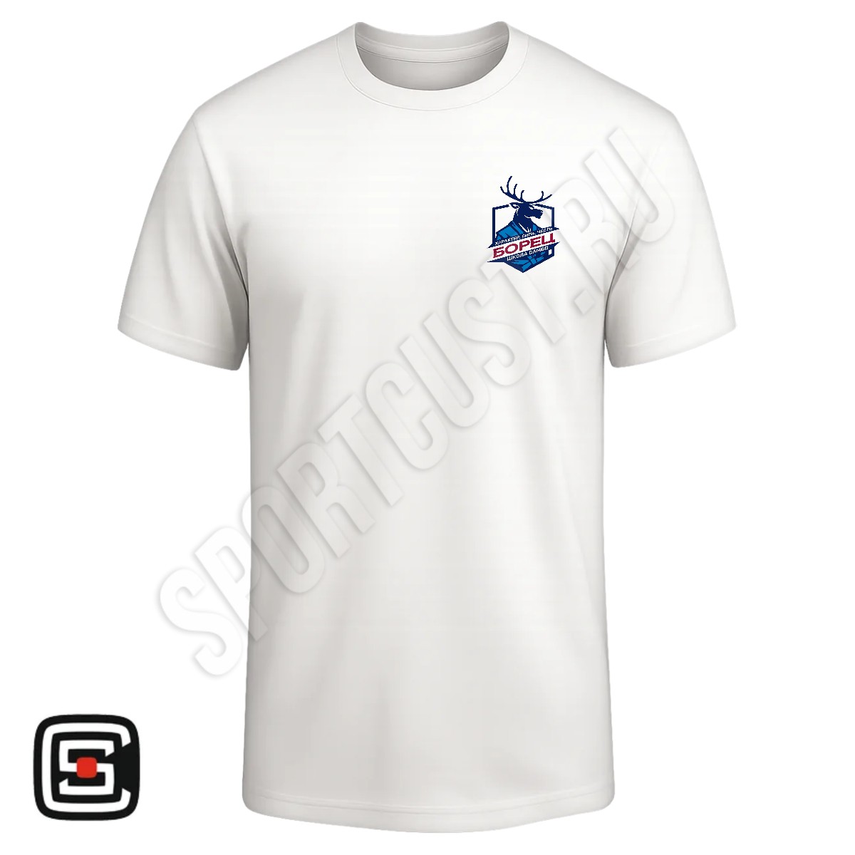 Футболка с 2 принтами дзюдо «Борец» (Люберцы) 002wb