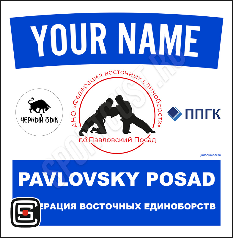 Наспинный номер клубного стандарта «ФВЕ Павловский Посад» (Павловский Посад) 002wb - L