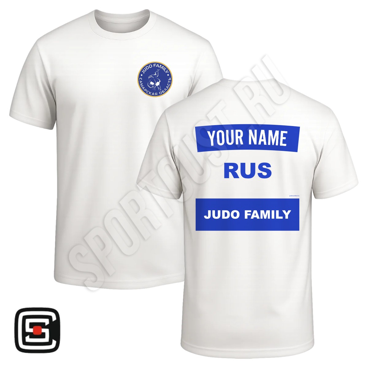 Футболка с 2 принтами дзюдо «Judo Family» (Самара) 001wb - 52