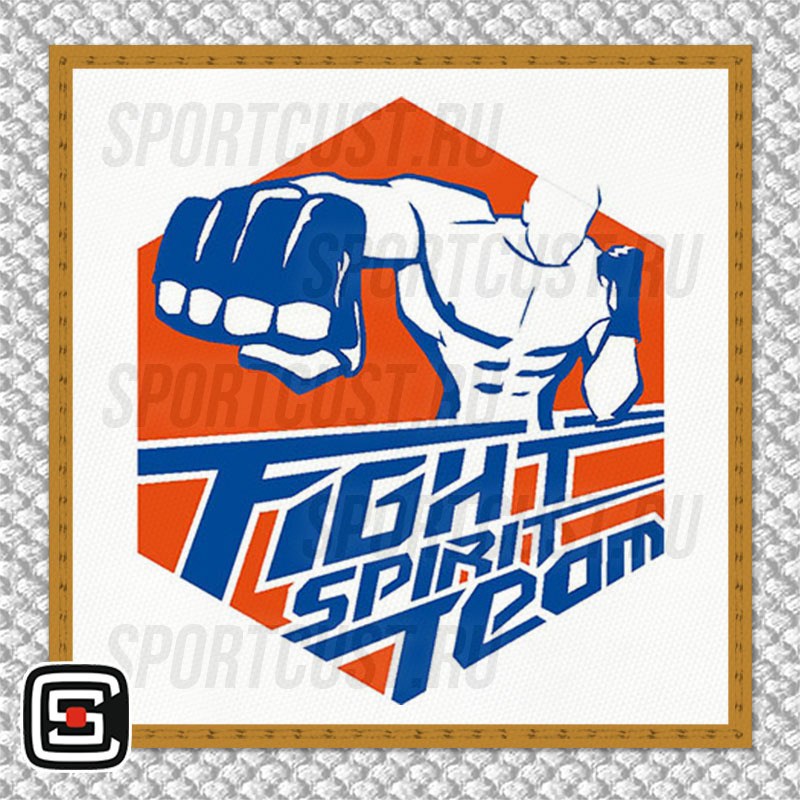 Нашивка на грудь кимоно СК «FIGHTSPIRIT GYM» (Санкт-Петербург) 001w