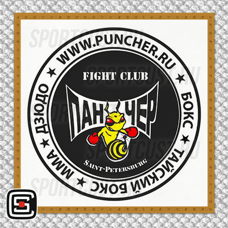 Нашивка на грудь кимоно FC «Puncher» (Санкт-Петербург) 001w