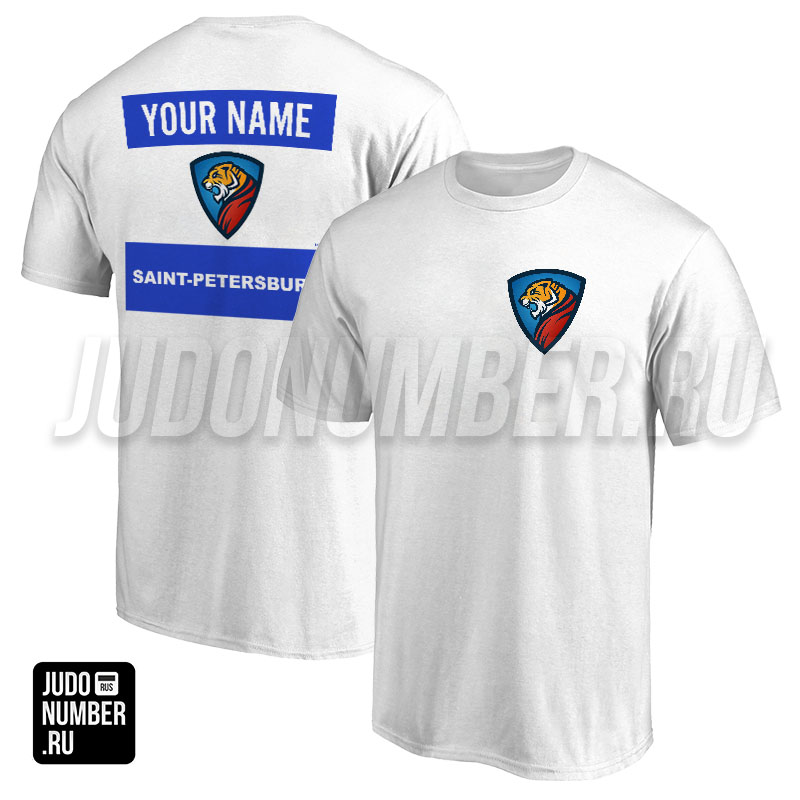Футболка дзюдо с 2 принтами СК «Пионер» (Санкт-Петербург) 001wb