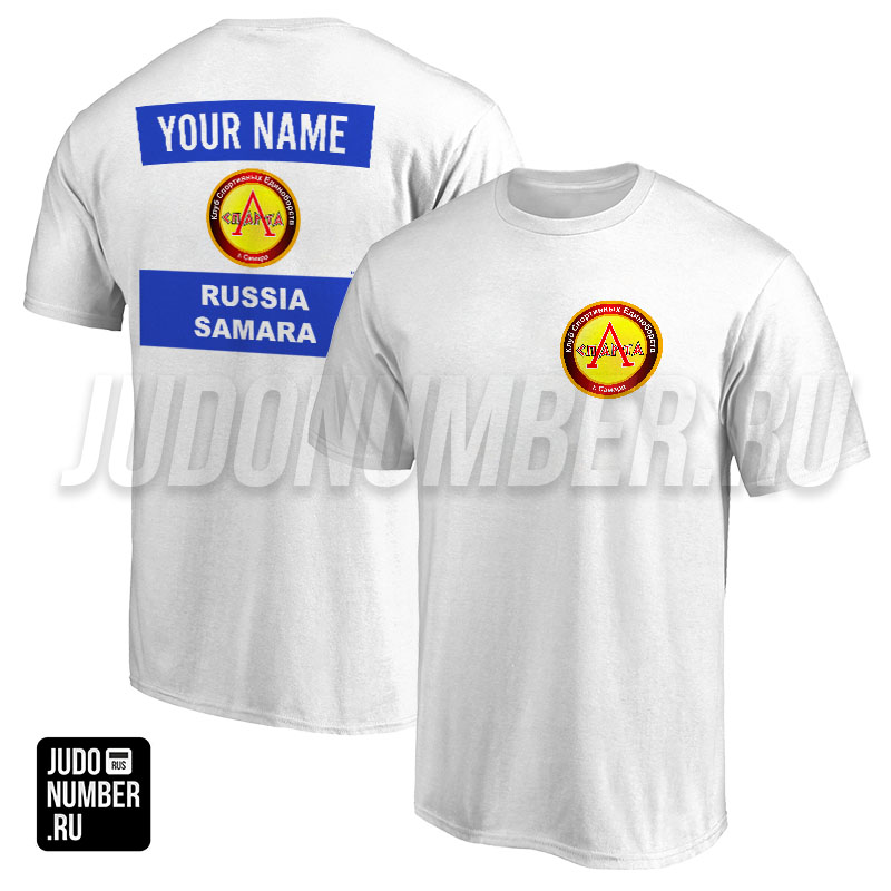 Футболка дзюдо Club с 2 принтами «Спарта» (Самара) 001wb