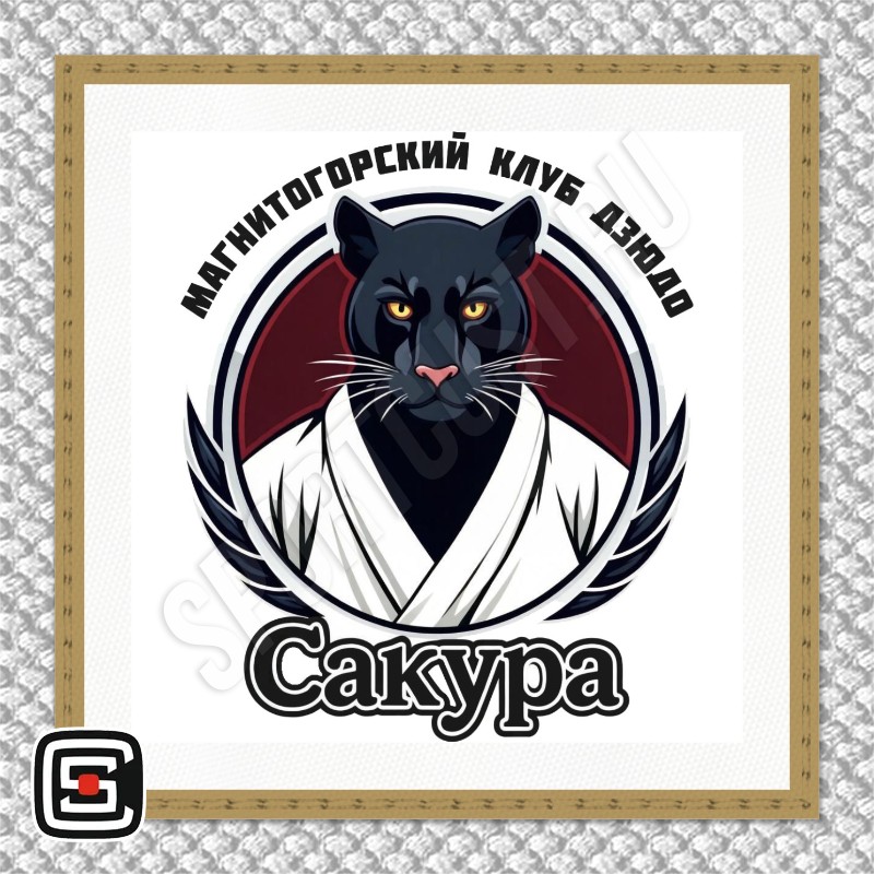 Нашивка на грудь дзюдо КД «Сакура» (Магнитогорск) 001wg